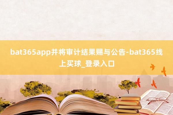 bat365app并将审计结果赐与公告-bat365线上买球_登录入口