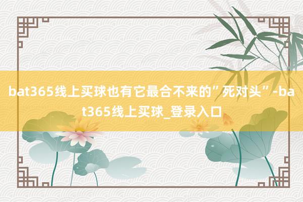 bat365线上买球也有它最合不来的”死对头”-bat365线上买球_登录入口