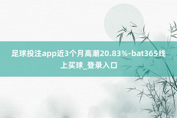 足球投注app近3个月高潮20.83%-bat365线上买球_登录入口